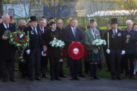 Moderator and Vice Moderator escort Provost McDade at the Polish War Graves Remembrance Service 3 November 2024